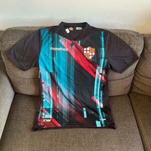 Marathon Authentic Barcelona Guayaquil Ecuador 2021 Cyber Jersey Mens Sz: L